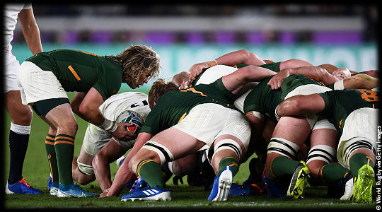 England v South Africa Springbok scrum The Final RWC2019
